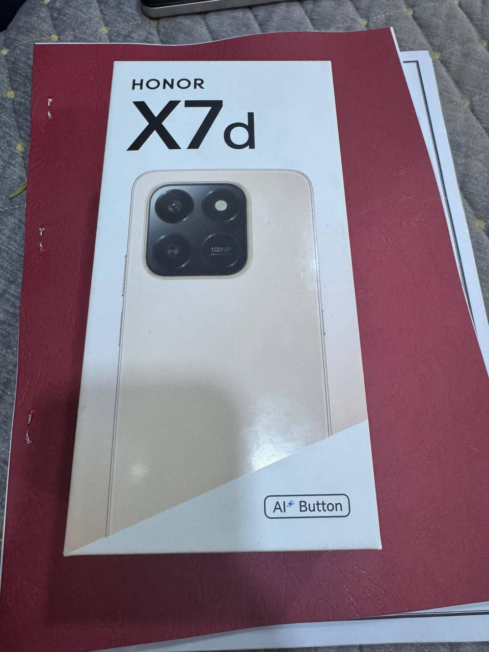 السلام عليكم
هونر x7d
ذاكرة 256
عشوائية :8+8
بطارية عملاقة بحجم 6500
شاشه سريعة بمعدل 120 Hertz
كامرة :108 ميكا بكسل
الجهاز مقاوم الماء والغبار
دبل سيم كارت
سماعه ستريو
شاشه عملاقة بحجم 6.77
اندرويد :15
الجهاز مستخدم 5 ايام
للبيع ٢٠٠ أو مراوس بجهاز


**إذا كنت صاحب هذا الإعلان وتريد حذفه لأي سبب، رجاءا أرسل رسالة إلى الدعم الفني**