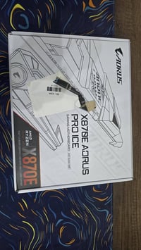 بورد جديد ممفتوحة ابد  X870e aorus pro ice  السعر 550 الف مكاني بغداد ...
