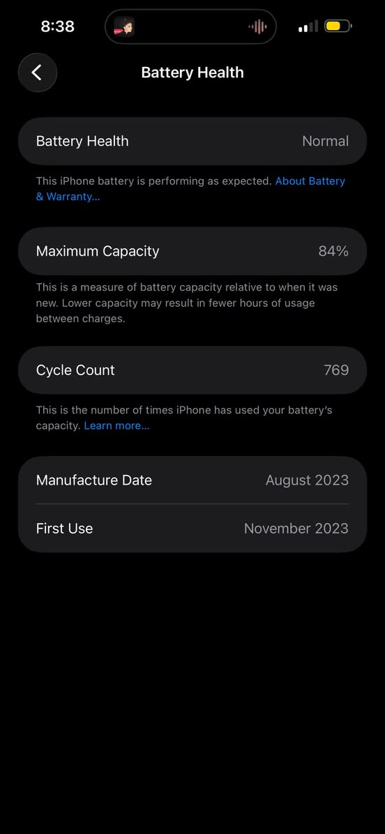 سلام عليكم ايفون 15 برو ماكس للبيع
امبدل شاشه ثلاث خيارات 

بطارية 84 

الذاكرة 256 كلش نظيف الجهاز تكدر تاخذه وتفحصه 

السعره 800الف وبي مجال شي قليل 

تواصل عل واتساب 

***********
*مابي كارتونه
