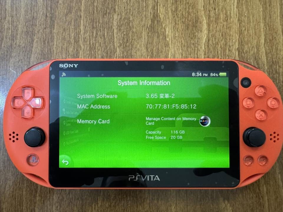 Psp vita slim 2000فول نظافه
* الجهاز نظيف جداً وخالٍ من الأعطال مع الضمان
* مهكر ويعمل بكفاءة عالية
* شاشة وجسم الجهاز بحالة ممتازة لون مميز 
* بطارية جيدة جدا
* مع ذاكرة 128GB اصلي محملة بالألعاب جهاز لمس وكاميرا مع واي فاي لتنزيل اي لعبة من المتجر 
* مناسب لعشاق الألعاب الكلاسيكية والحديثة
مع لاصق شاشة وظهر 
مع يده لعب 
مع حقيبة اصلية 
وكيبل الشحن منفذ صغير 
مع صور كاملة وفديو موضح للجهاز ارسله واتساب 
العنوان بغداد الكرخ ***********
السعر 275
