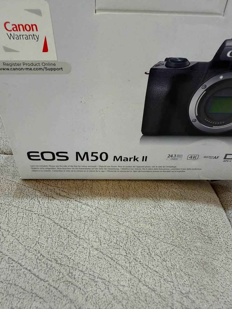 Canon m50 mark ii
اخت الجديد مع كامل الملحقات الاصليه 
ضملن الفحص والتشغيل 
السعر :- ٦٥٠ الف 
للاستفسار :- ***********
العنوان :- بابل - الهاشميه 
نوصيل متوفر الى جميع المحافظات 🛑
