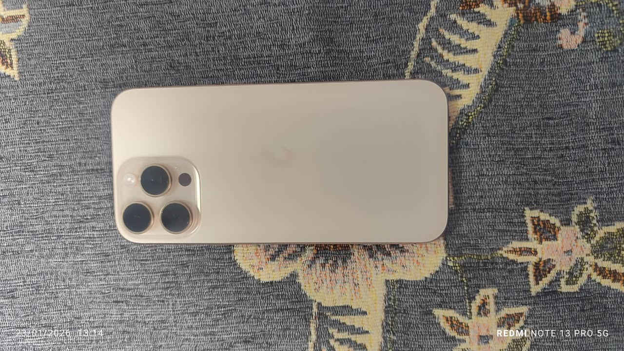 سلام عليكم
ايفون 16برو ماكس 
جهاز جديد مستخدم شهرين 
بطاريه 100
عدد دورات الشحن 54
كارتونه جديده 
بس كيبل مابي 
مكان بعقوبه 
السعر 1450
***********
