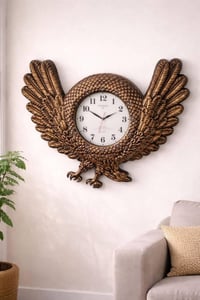 ساعة جدارية • نسر ملكي • ديكور راقي