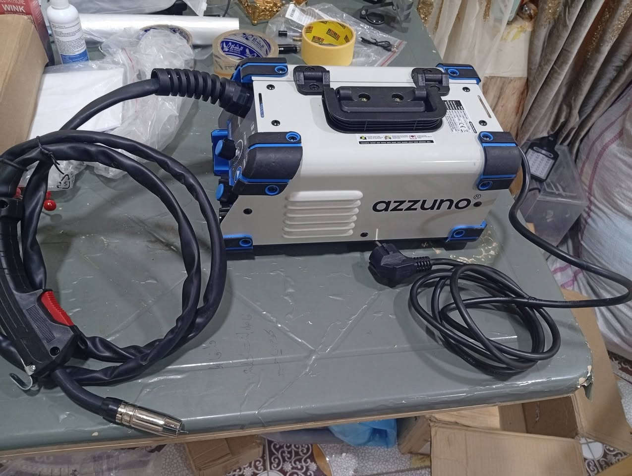 مكينة لحيم طك كارتون جديده ومفحوصه الحديثه 2 في1 مك و ولدن قوه 250 حديد بس ب125 مع التوصيل على اول تم بالعافيه واتساب ***********
