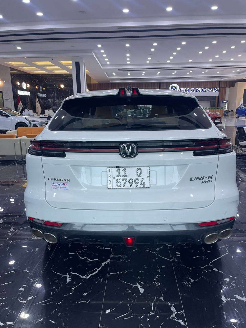 اعلى قمم في جبال شانجان UNI_K 
(يوني كي) سنة الطراز 2025 
الاداء 
محرك 2000 توربو يقبل البنزين العادي +قوة الحصان 235+العزم 390+ناقل حركة 8سرعات AT+وضعيات القيادة نورمال ايكو سبورت +نظام دفع العجلات 4w .2w. Auto+حجم العجلات+21R 
المواصفات 
السقف فتحة بانوراما +شاشه الوسائط 12.3 انج شاشة العدادات 10.25 انج +اضائة داخلية 64 لون + كامرة محيطية 360 درجة +كامرة تحديد مسار وتعديل المسار +حساسات امامية وخلفية +رادار للتوقف الذاتي + كامرة مساعد للمرآة الوسطية +سماعة لمقعد السائق +مقاعد تحكم كهربائي مع تبريد وتدفئة .
كل هذا مجرد اختصار لقوة ومواصفات قرش الصين 
شركة شانجان على سريع الدورة اكبر صالة عرض في العراق مجاور محطة وقود شواطئ دجلة 
للاستفسار :*********** . مستشار مبيعات شركة شانجان :حذيفة الشمري
