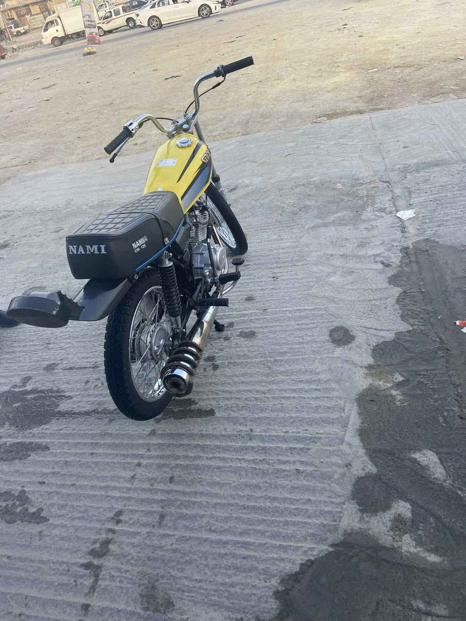 السلام عليكم دراجه شاصي نامه ١٧شلامجه مكينه سونك للبيع مكان ناصريه السعر ٧٥٠ وبيه مجال بدون سبايدر ولمريضه اطلعو كبل (خابر عله هذا رقم ) ***********
