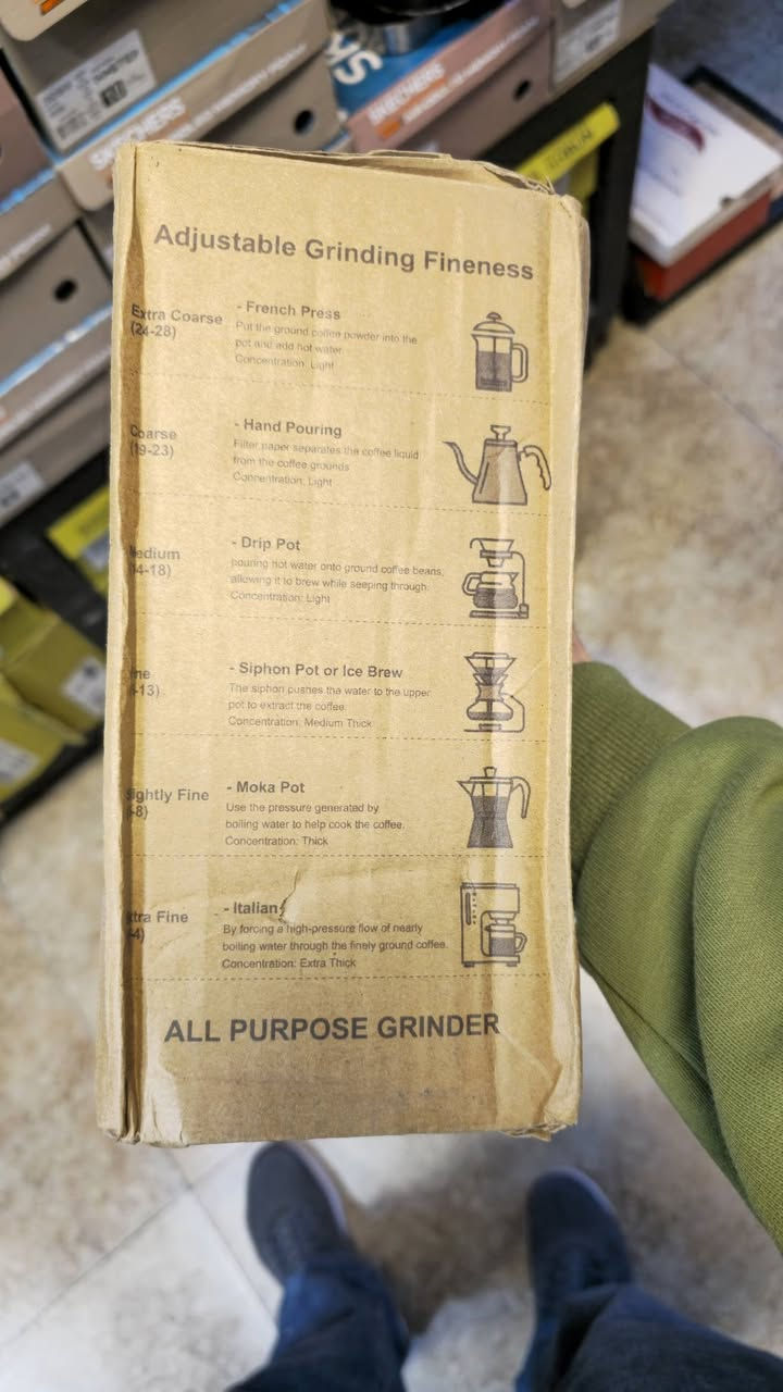 طاحونة قهوه ماركة ونكل تحتوي على 28 درجة طحن والاجهزة التي تتناسب مع طحناتها موضحة على كارتون الطاحونه السعر 40 الف


**إذا كنت صاحب هذا الإعلان وتريد حذفه لأي سبب، رجاءا أرسل رسالة إلى الدعم الفني**