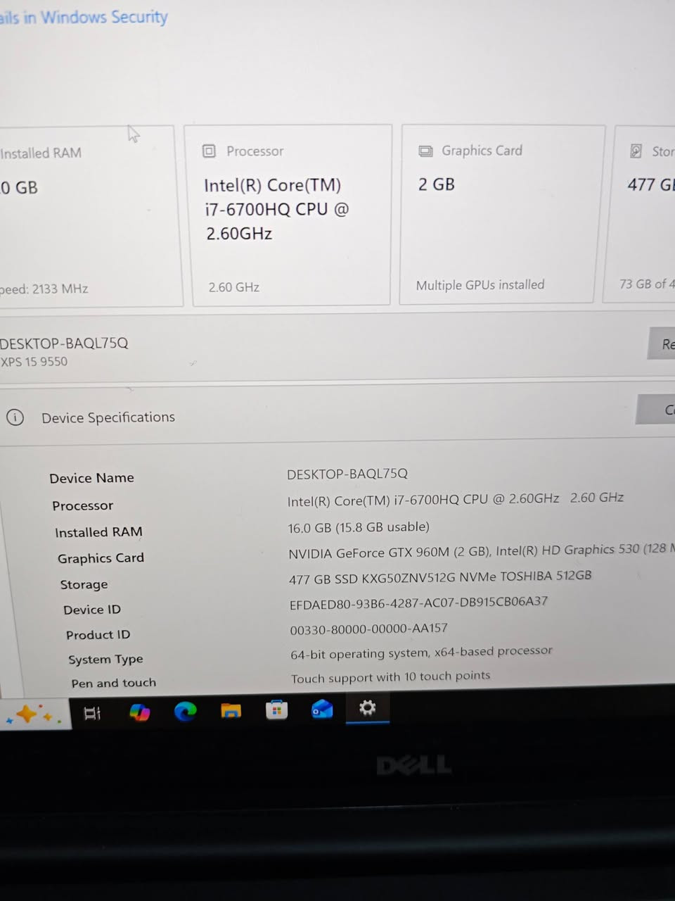 لابتوب ديل شاشة 4 k السعر 450 الف مواصفات بالصور


**إذا كنت صاحب هذا الإعلان وتريد حذفه لأي سبب، رجاءا أرسل رسالة إلى الدعم الفني**