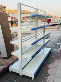 رفوف وسطيه تركي الآصلي🇹🇷 طول مترتين و٤٠ ارتفاع مترتين نضافه 💯 العدد ٢ ...