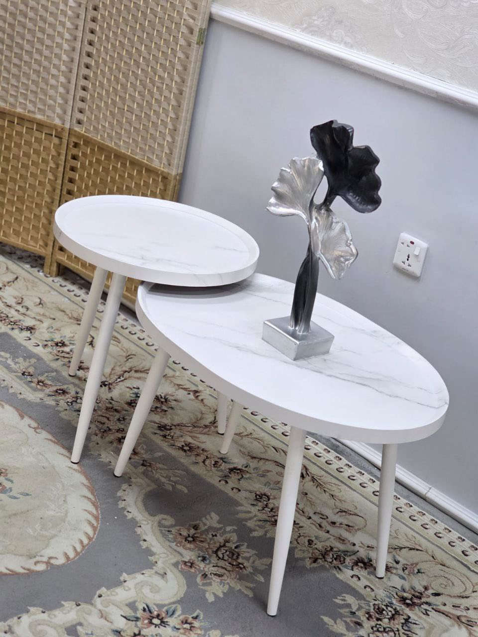 ✨ ديكور يخلي الصالة غير شكل ✨
🔥 طبلة وسطية قطعتين – خشب سطح + رجل حديد 🔥
تصميم عصري
متداخلة وتوفر مساحة
عملية + شكل فخم بنفس الوقت 💪
📏 القياسات:
🔸 الدائرية:
▪️ القطر: ٥٢ سم
▪️ الارتفاع: ٥٣ سم
🔸 البيضوية:
▪️ الطول: ٧٩ سم
▪️ الارتفاع: ٤٨ سم
💰 السعر: 90


**إذا كنت صاحب هذا الإعلان وتريد حذفه لأي سبب، رجاءا أرسل رسالة إلى الدعم الفني**