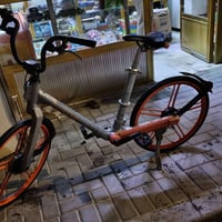 بايسكل كاردن نظافة ٧٠% سلة امامية موجودة يحتاجلها شد فقط وبيها لايت سع...