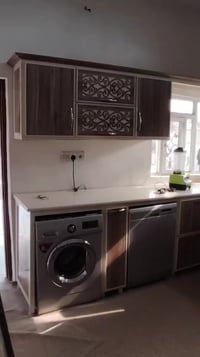 متاح كونتر الألمنيوم 5 قطع سنك مرمر نظيف اي عيب ما بي مكان غساله مواعي...