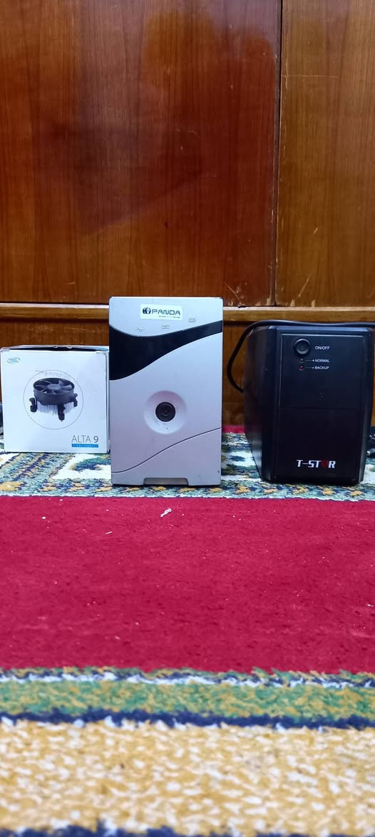 يو بي أس حاسبة 850VA عدد 2 نظيفات كلش بس يحتاج تبديل بطارية السعر 15
فان معالج مذربورد حاسبة دسكتوب السعر 5
تواصل واتساب ***********

