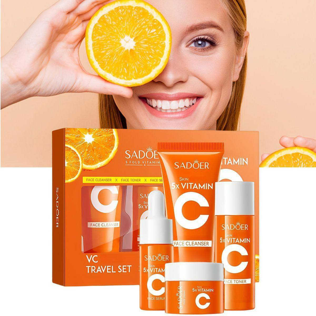 ✨مجموعة فيتامين سي 5x من Sadoer هي مجموعة عناية بالبشرة من 4 قطع بتركيبة مركّزة من فيتامين C ونياسيناميد. مصممة لتفتيح البشرة وترطيبها وتوحيد لونها.وتنظيف فعال للمسام  تحتوي المجموعة على منظف للوجه، تونر للوجه، سيروم للوجه، وكريم للوجه. 🍊

✅الفوائد الرئيسية :-
✔️ غنية بـ 5 أضعاف مستخلص فيتامين سي، وتحتوي أيضًا على النياسيناميد وحمض الهيالورونيك.
✔️ تساعد على تفتيح البشرة الباهتة وتقليل ظهور البقع الداكنة وتغير اللون.
✔️ يعمل فيتامين C كمضاد قوي للأكسدة، حيث يحمي خلايا البشرة من التلف الذي تسببه الجذور الحرة والعوامل البيئية الضارة مثل التلوث وأشعة الشمس.
✔️ يساعد فيتامين C على تحفيز إنتاج الكولاجين الطبيعي في البشرة، مما يحسن مرونتها ويقلل من ظهور الخطوط الدقيقة والتجاعيد، ويمنحكِ مظهرًا أكثر شبابًا.
✔️ المزيج مع النياسيناميد يساعد على تقليل مظهر المسام المتضخمة ويوحد لون البشرة، مما يؤدي إلى بشرة أكثر صفاءً وتوازنًا.
✔️ تم تصميم المنتجات خصيصًا للمساعدة في التخلص من بقع الشمس والتصبغات والبقع العمرية، مما يمنح البشرة إشراقة صحية ومتوهجة.
✔️ المكونات الإضافية مثل حمض الهيالورونيك والجلسرين تحبس الرطوبة بعمق، مما يجعل البشرة ناعمة وملساء ونضرة لفترة طويلة.
#الاصلي 💯
السعر 15 الاف
🚘يوجد خدمة توصيل لجميع محافظات العراق 4 🚘


**إذا كنت صاحب هذا الإعلان وتريد حذفه لأي سبب، رجاءا أرسل رسالة إلى الدعم الفني**