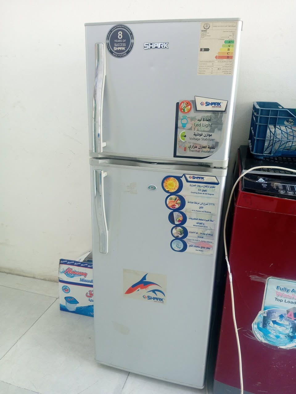 ⬇️((السلام عليكم أغراض للبيع)) ⬇️
مجمده اوكما تركي تجميد فول ب200
ثلاجه شارك تجميد وتبريد ب125
عارضه سطحيه تجميد فول ب300 
غساله اوتماتيك نوع دينكا ب150
غساله عاديه نوع توسوت ب75
للاتصال ☎️(***********)
