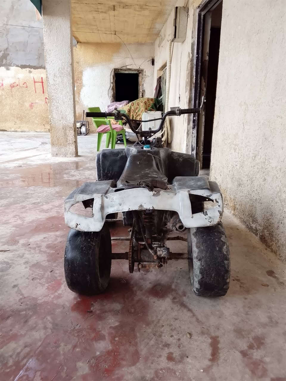 السلام عليكم دراجة رباعية يرادلهة ترتيب الدراجة شغالة نكرة سلف مكينة حلوة بيها بس التاير يرادلة جوب الورة بس كفر كامل ول استيرن اسوي طاك من المشاة يرادلة لحيم الدراجة اوتماتيك مو كثير السعر 125 وبيه مجال للطيبين المكان بغداد حي اور سبع قصور الاستفسار عالرقم ***********
