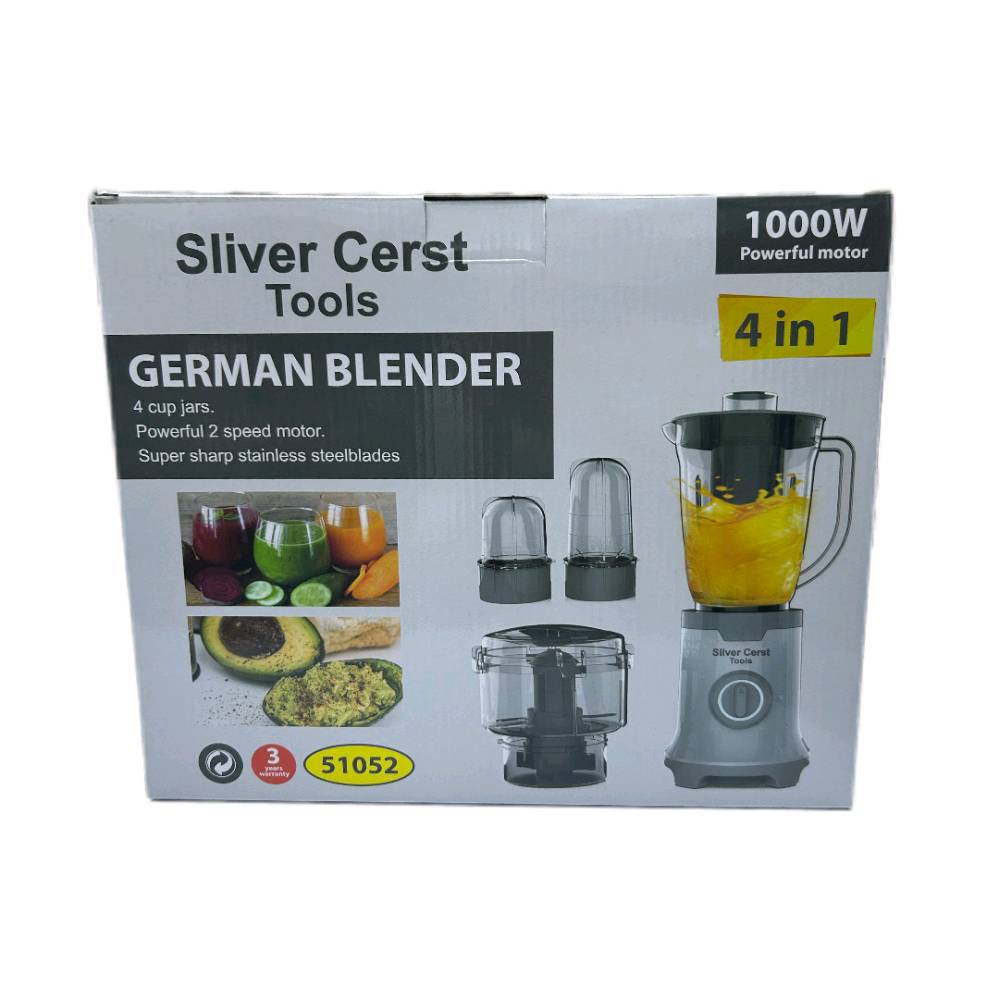 خلاط كهربائي احترافي

مصمم للمهام اليومية في المطبخ

 يتميز بتصميم متين وأداء عالي للتعامل مع مختلف المكونات بسهولة ودقة.

شفرات حادة من الفولاذ المقاوم للصدأ لنتائج فعالة وسريعة

محرك بسرعتين للتعامل مع المكونات القاسية مثل الجزر، المكسرات، القهوة، البصل، واليقطين

غلاف مقاوم للتسرب مع فتحة قياس مخصصة لإضافة المكونات أثناء التشغيل

قاعدة ثابتة مزودة بأقدام مطاطية مانعة للانزلاق

مرفق مطحنة قهوة/توابل لطحن ناعم ودقيق

وصلة معدنية بين المحرك ورأس الدوران لضمان أداء قوي وطول عمر الاستخدام

الاستخدامات: عصائر الفواكه – طحن القهوة – فرم البصل والجزر – تحضير المهروسات – خلط المكسرات والبقوليات

القدرة الكهربائية: 1000 واط
الجهد الكهربائي: 220-240 فولت، 50-60 هرتز