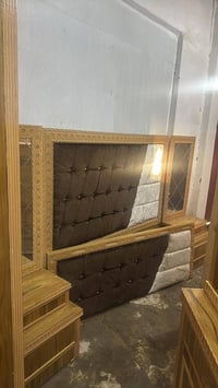 غرفة نوم جديدة • خشب عراقي • توصيل متوفر