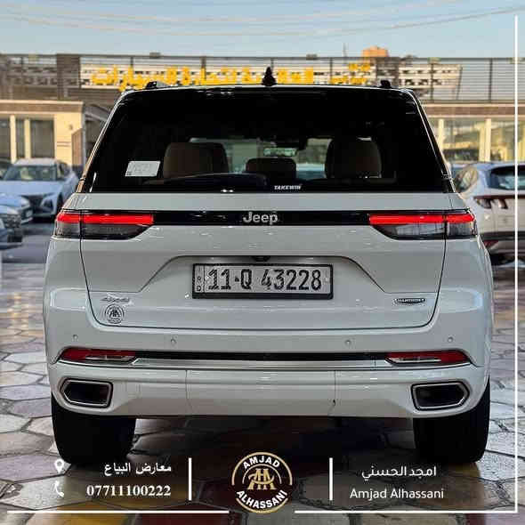 #امجد_الحسني_لتجارة_السيارات

‏JEEP SUMMIT — 2024

➖ ماشية فقط 12,000 كم ✔️
➖ مغلفة PPF بالكامل ✔️
➖ ناقل حركة أوتوماتيك 8 سرعات
➖ دفع رباعي
➖ نظام تعليق هوائي
➖ شاشة وسطية قياس 10.1 إنش + نظام ملاحة
➖ نظام صوتي فاخر
➖ مقاعد جلد كهربائية مع تبريد وتدفئة
➖ المقاعد الأمامية مساج 
➖ بانوراما
➖ رادار + تحديد مسار + تنبيه خروج
➖ كاميرات 360 درجة
➖ حساسات أمامي + خلف
➖وكالة هارلم
➖كامرة الروئية الليلية 

📞 للاستفسار أكثر الاتصال على الرقم:

***********

📍 بغداد - معارض البياع - الشارع الثاني
