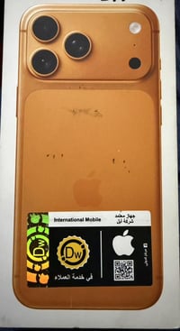 17 برو ماكس برتقالي ذاكرة 256  عدد دوراة 85  نسخة zaسم كارت بطارية 99 ...