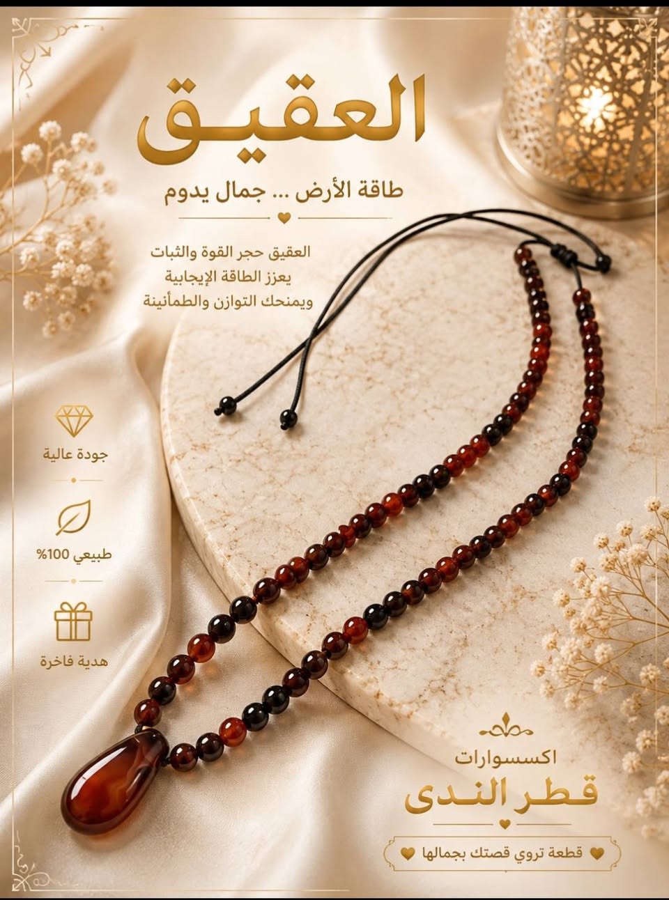 مجموعتنا الجديدة من الأكسسوارات صممت لتناسب كل اذواقكم الراقية ....... أختاري القطعة التي تناسبك ، كل قطعة تحكي قصة حب وجمال . 
# أكسسوارات قطر الندى #احجار طبيعية #فضيات #سبح
#اكسبلور


**إذا كنت صاحب هذا الإعلان وتريد حذفه لأي سبب، رجاءا أرسل رسالة إلى الدعم الفني**