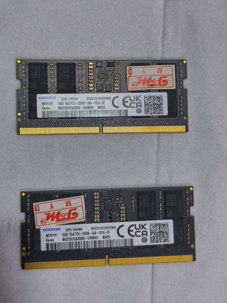 رامات DDR5 من ماركة سامسونك الاصلية سرعه 5600 السعه 32gb.... 2*16
 جديد استخدام كلش قليل
السعر 410
مكاني بغداد الشعب
***********
