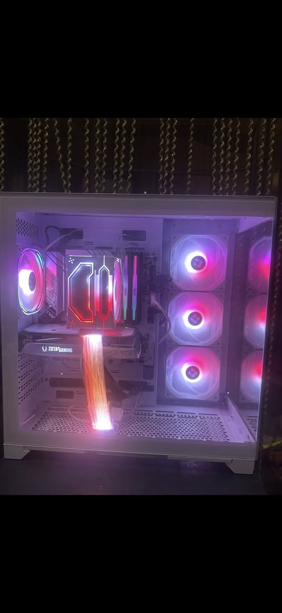 معالج / i5 13400f 
بورد / z790 snow dream سعر كومبو 400
كرت شاشة 4060 zotac ب 450
رامات / xpg rgb 8*2 16 GB ب 110
تخزين / m.2 512 ssd و hhd 1tp ب 100
بور سبلاي / xigmatek 650 bronze ب 50
تبريد / مبرد هوائي mass ب 25 
كيس / Atx من شركة Herogear ويا اربع فانات ب 85
بورد / h610 asus prime ب 90
ماوس / اتاك شارك x3 ب 30 لون ابيض
اكستينشن للكرت ب 15
مبرد مائي Aorus 360 جديد ب 150 
Google Nest 2. السعر 40 
ترصيل موجود لكل العراق


**إذا كنت صاحب هذا الإعلان وتريد حذفه لأي سبب، رجاءا أرسل رسالة إلى الدعم الفني**