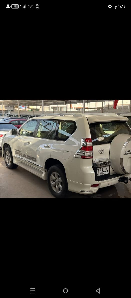 برادو 2011محدث 2017 دعاميه ولايت فقط
كفاله عامه من الصبغ والضرر والبارد 

محرك 6سلندر 

بصمه شاشه 
جديده بمعنى الكلمه 
السعر 258
***********
