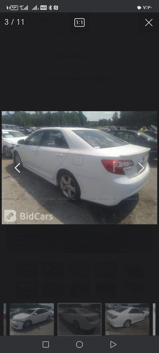 كامري موديل 2012 امريكي
مكفولة كفالة عامة ضرر امريكة فقط الدعامية الامامية وبيه صور الحادث مال الدعامية بامريكة وناشرهن مع السونار
المحرك مكفول لاصوت ولاتبخير ولاتنقيص
الكير مكفول
الكهربائيات بدون اي نقص 
تحكم ستيرن 
شفتات ستيرن
مثبت سرعه
مسجل شاشة كبير
كامرة خلفية
كشنات جلد
تبريد شغال كمبريسر راوتري شركة
المكان الكرمة  او بغداد الشعلة الاطراف منطقة ابراهيم بن علي
مكلف بالنشر رقم صاحب السياره ***********
السعر 150
