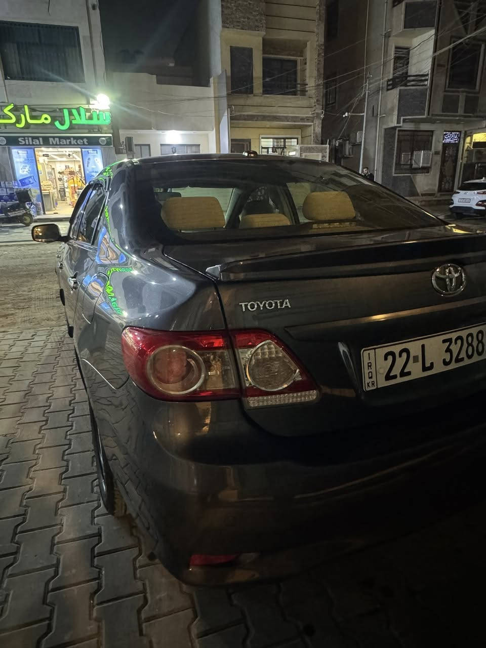 السلام عليكم

كورلا 2013 خليجي لون رصاصي  
رقم اربيل 
محرك 1600
حساسات 
شاشه 
كامرة 
تحكم ستيرن 
ماشية ١٥٧

سعرها 137 وبيها مجال

سياره نظيفة مابيها قطعه صبغ 

مكانها بغداد/الاعظمية/شارع المغرب
للاستفسار ***********
