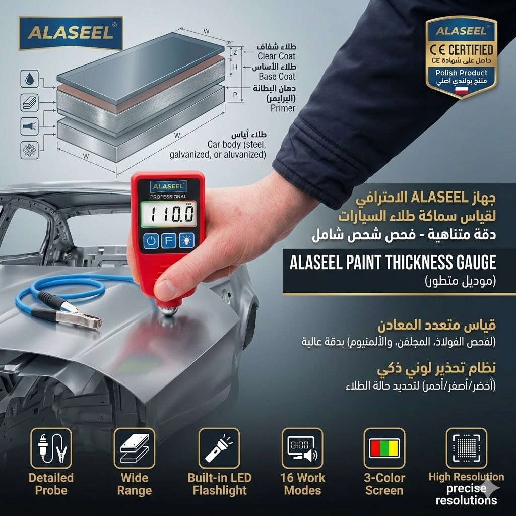 🔶 أجهزة الفحص الاحترافية من ALASEEL وصلت 🔶

إذا تشتغل بالسيارات أو تحب تفحص قبل الشراء… هسه تگدر تمتلك أدوات احترافية تكشفلك الحقيقة خلال دقائق.
أجهزة فحص زيت المحرك، زيت الجير، شمعات الإشعال، ناظور فيديو مفصلي، وجهاز قياس سماكة الطلاء — كلها بدقة عالية، أداء موثوق، وضمان رسمي.

✔️ نتائج دقيقة وسريعة
✔️ مناسبة للورش والمعارض والاستخدام الشخصي
✔️ ضمان شامل على جميع الأجهزة
✔️ جودة احترافية بسعر منافس

📍 متاح زيارة المكتب والمعاينة
🚚 إمكانية التوصيل لباب البيت
📩 راسل الصفحة للطلب والاستفسار
📞 ***********

اختار الصح… وفحص سيارتك بثقة
