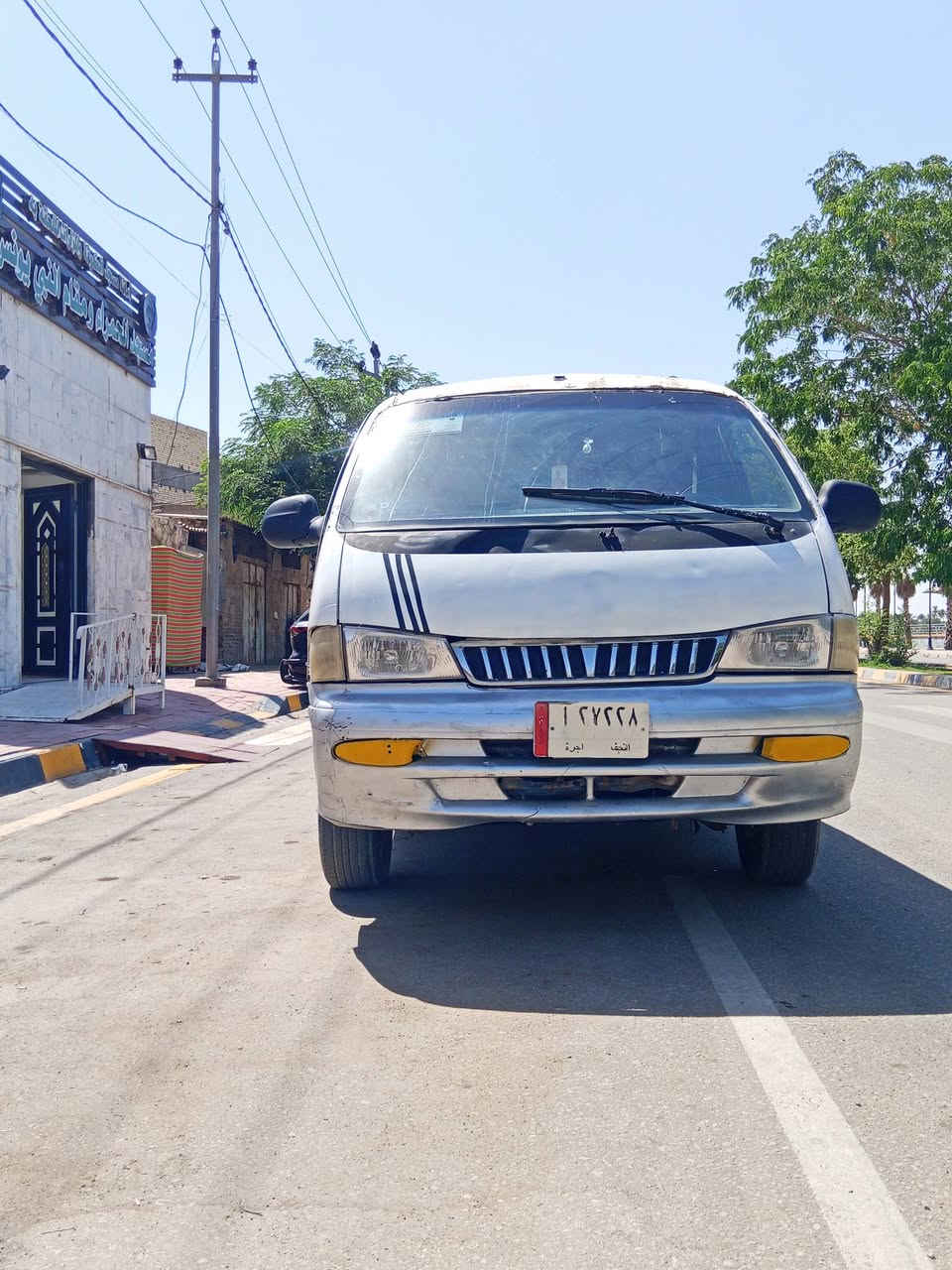 سلام عليكم ورحمة الله
بريجو موديل 97 مشروع وطني تحويل مباشر 
محرك 3000كفالة كير اكسل كفالة 
حدادية امامي خلفي جاهزة اطارات جديدة ويل منغولي تخم+ سبير منغولي دينمو سلف باتري جديدة دوشمة نظيفة كهربائيات جاهزة حتى البك شغال إنارة داخلية بردات مجهزة مسجل بلوتوث اواكس منفذ usp  مصفرة مرور 
مكان نجف كوفة ناحية العباسية 
الاستفسار ***********
