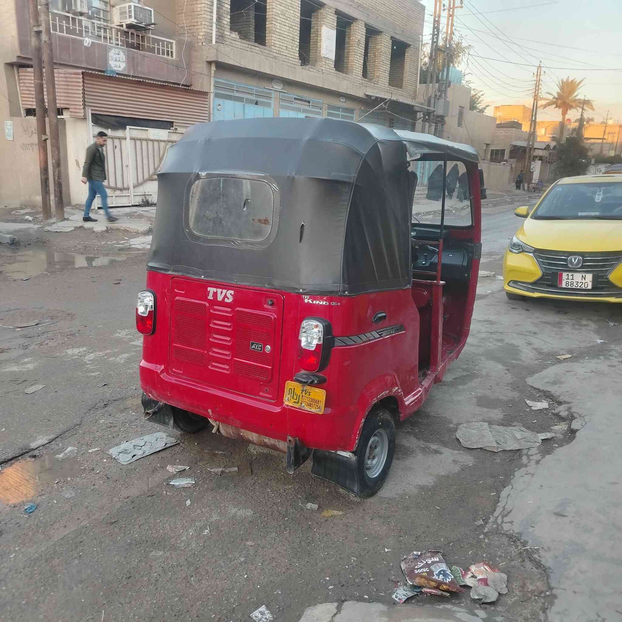 شباب تكتك البيع موديل 2019 التكتك جديده ما متعوب دشبول و محرك مال2022  تخم تاير و ياله جدد تخم دبلات و لوي كهرباياتك جدد الظفيره الماميه و الخلفيه جدد نكره سلف بديك جديد التكتك منفوظه نفظ كل نقص ما بيهه كبل الشارع المكان دوره ابو دشير الرقم *********** الاستفسار أوراق كامله كل نقص ماكو شغله اصوليه
