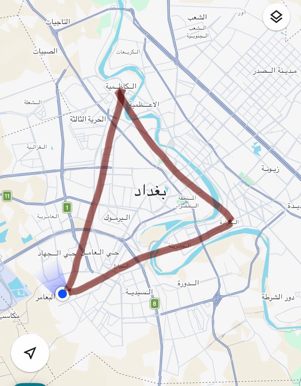 السلام عليكم  دراجة شحن للبيع  سوبر ايبو من شركة ليو من الغني عن التعريف مؤيد طيارة للدراجات الكهربائية المنوعة  وبعدها بالضمان اشتريتها 25/3/2026    

المواصفات 
موديل 2025
السرعة 80 وتتحمل اوزان 
البطارية 50 امبير ، 72 فولت فوسفات الحديد 
الدراجة بالشحنة تمشيك 80 كيلو متر وموضح بالصورة المسافة اللي تمشيها من البياع للكرادة وللكاظمية وترجعني للبياع ، الدراجة مقاصرة واخذتها من مؤيد طيارة وبعدها بالضمان وهذا الوصل 
السعر1,400  وبيها مجال للشراي
مكاني بغداد - شهداء البياع
رقمي ***********