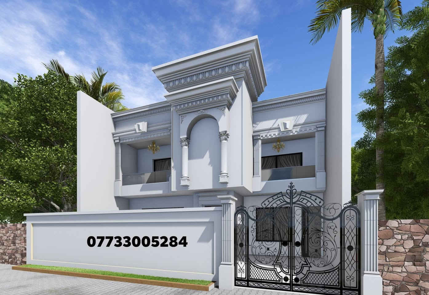 تصميم واجهة كلاسك في بغداد 
جمال واتقان و ابداع 
وبانسب سعر في بغداد مع فيديو 4k للتصميم مع مخطط قياسات 

للتواصل *********** او زيارتنا
 تصميم تنفيذ اشراف
