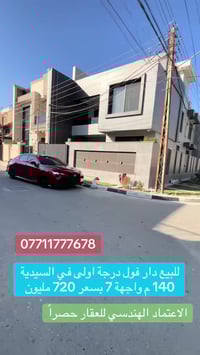 ⭕️ لـلـبـيــع فـي الـسـيـديـة ( الاعتماد الهندسي للعقار حصراً ) دار سك...