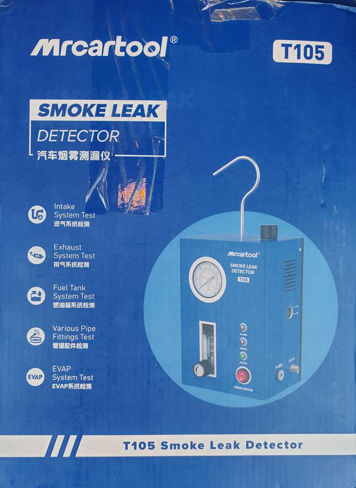 ئامێری دۆزینەوەی کون و تەقی و بە هەڵم

 Mrcartool T105 – ئامێری پشکنینی دزەکەی دووکەڵ (Car Smoke Leak Detector)
📍 نوێ و بە کاردەکەوێت

---

🔧 چی پشکنین دەکات؟

· Intake 
· Exhaust (دەرچوو)
· Fuel Tank (باڕەگی بەنزین)
· EVAP (سیستەمی بەنزین)

---

💰 نرخ: [100،000] هەزار دینار
📍 شوێن: [ڕانیە ]
📞 پەیوەندی: *********** ]

لۆکەو بە کار نە هاتووە دخان, السليمانية
