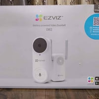 هذا هو جرس باب فيديو يعمل بالبطارية طراز EZVIZ DB2.  جودة صورة 2K بدقة...