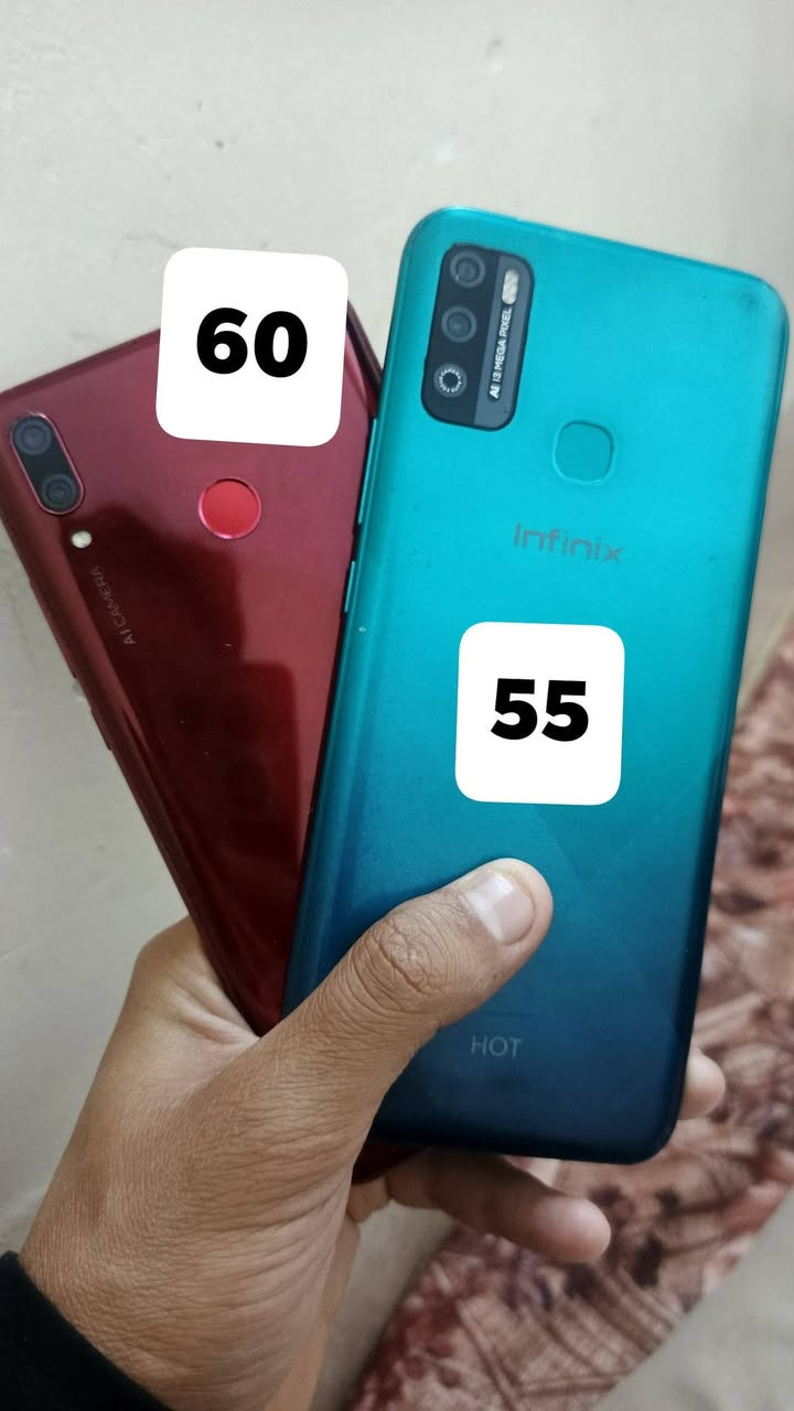 اجهزه مستعمله فول نضافه واسعار 
اوبو
تكنو
هواوي
 انفنكس
فيفو
 
العنوان قريه اگبيبه مجاور الگصاب


**إذا كنت صاحب هذا الإعلان وتريد حذفه لأي سبب، رجاءا أرسل رسالة إلى الدعم الفني**