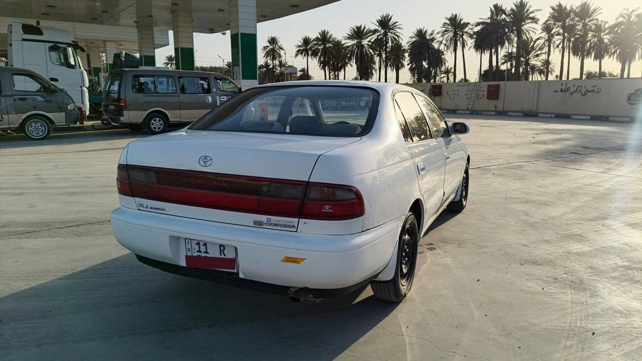 تيوتا كرونا 
موديل 1993
السياره جاهزه من كلشي اي نقص ما بيها محرك وكير وكهربائيات وتبريد ويا السويج، محركها 1800
السياره على وضع البلاد مملعوب بيها 
غرفته الداخليه احلى من الصور وكلش نضيفه 
مسجل وجام ومرايات شفط وتحكم بالمرايات جميع العدادات شغاله وبالمظبوط الهاتف ***********
*********** السعر 69 بيها مجال للشراي
