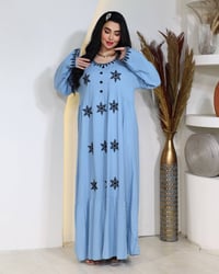 دشداشه كشمير • تطريز ستراس • مقاسات 2XL-5XL