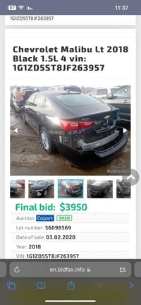 ماليبو موديل 2018  مواصفات lt سياره مابيها حادث  ماشيه 85mi بصمة ابواب...