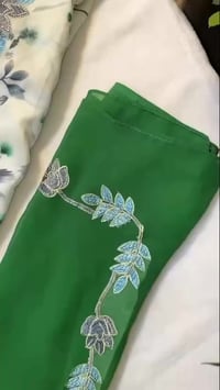 مخاوير • حرير اندونيسي اصلي • شال مطرز