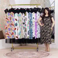 فستان بحري • زبدة تركي • فري سايز ٨٥