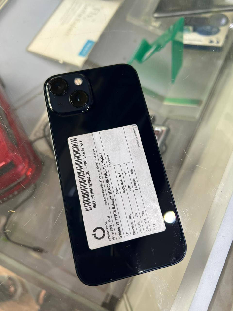 السلام عليكم موبايلات تصفية محلا ايفون 13برو ماكس بطارية 90وتر برو نضيف كلش  ايفون 13احمر بطارية 93وتر برو نضيف كلش ايفون13ابيض بطارية 85وتر برو نضيف كلش ايفون 13حبري بطارية 85وتر برو نضيف كلش تواثل علا الرقم واتساب ***********او علا المازنجر
