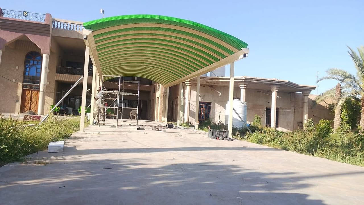 تم بعون الله عمل سقيفه في منطقة المحموديه ونشكر كادر مكتب الصادق اللسقائف كي سبان سعر المتر 23الف ***********

