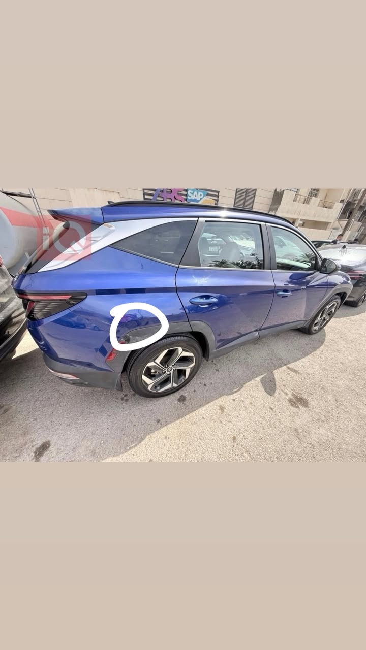 Hyundai Tucson

‏‎هيونداي توسان موديل 2022‏‎

‏‎الضرر موضح بالصور فقط شرط الفحص شاصي كير محرك كفاله

‏‎مواصفات فول مواصفات

فتحه سقف سلايت‏‎

بصمه  

‏‎تشغيل عن بعد 

‏‎رادارات خلفي 

‏‎نقطه عمياء

‏‎رادار جانبي 

‏‎رادار امامي 

‏‎تحديد مسار

‏‎مثبت سرعه وتضرب بريك اوتو اذا اكو سياره امامه(تقلل سرعه)

‏‎قياده ذاتيه 

‏‎انضمه قياده متعدده

‏Sport eco normal 

‏‎نضام نزول جبال (المرتفعات)

‏‎سايد بريك بصمه 

‏‎كشن  كهرباء

حساس بالكشنات الخلفيه وتنطي تبيه بالشاشه اذا نسيت شي بيهم

‏‎كشنات تدفئه 

‏‎شاشه   كبيره +بيه نضام 

‏Car play //aundriond auto

‏‎تحكم ستيرن جهتين 

بعد بيه هواي مواصفات

استيرن تدفئه

ويل حجم الكبير 
العداد:135 كيلو

وبعد بيه هواي مواصفات
بجم كبس على وضع الشركة

تايرات جديدة + ادامة دورية 
السيارة ناقصها فقط بولش و القطعة البلاستك الفوك التاير وينزل تنزل من سعر السيارة 
السعر:194$ 

‏‎

السياره جديدا جدا ولون مميز ازرق

 للاستفسار
*********** او على الخاص
العنوان : بغداد

