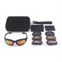 نظارات تكتيكية • مستقطبة • ٤ عدسات