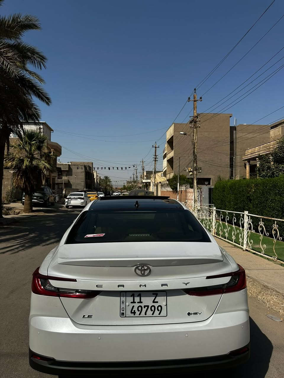 السلام عليكم. كامري عبد الطيفLE. موديل
٢٠٢٥. ماشيه ٢٥ الف. فول مواصفات ١/١ بنوراما تك كرسي

كهرباء . برده خلفيه باقي مواصفات معروفه. مكفوله من 

ضربه صبغ سياره مغلفه ppf. بل كامل عليه عازل حراري

مال جام . السعر ٢٨٥ ورقه وبيها مجال. رقم تليفون 

***********
