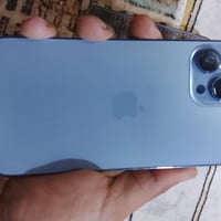 ايفون ١٣بروس ماكس لون بحري  ذاكره ٢٥٦ مبدله بطاريه ٩٤وفيس ايدي متوقف  ...